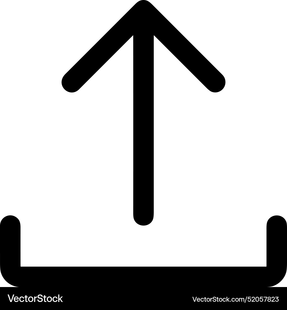 Upload outline icon symbol image Vector Image