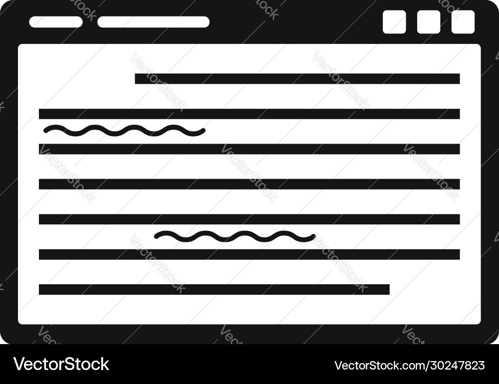 Web editor icon simple style Web editor icon simple style vector image