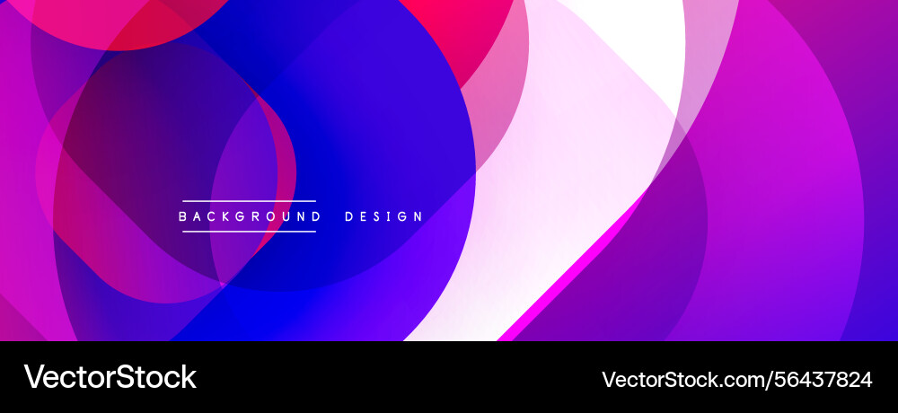 Abstract circles overlap creating vibrant Abstract circles overlap creating vibrant vector image