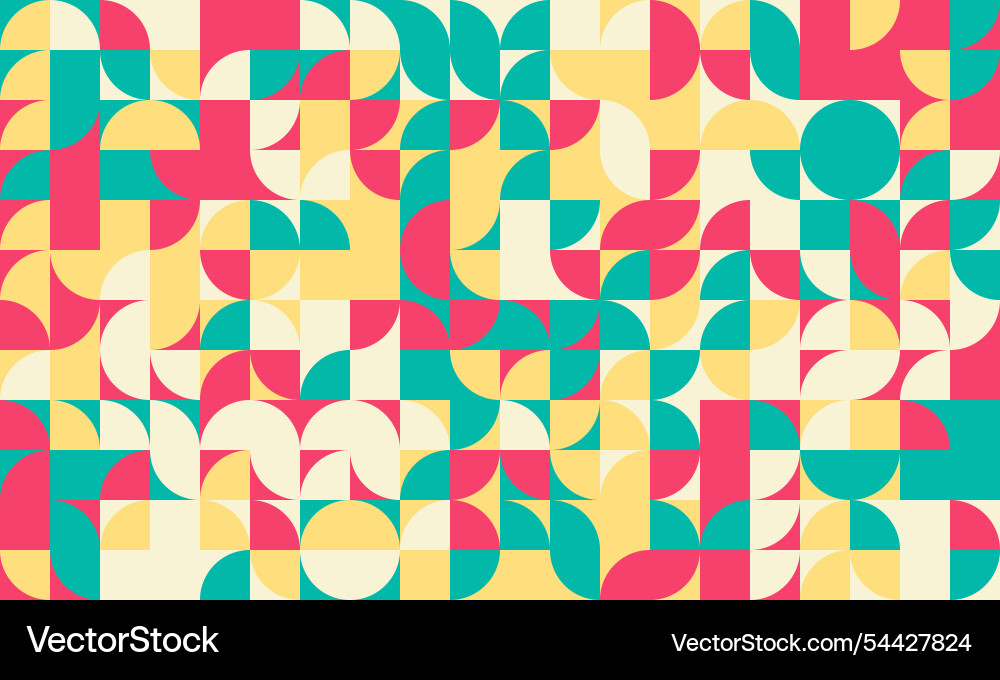 Geometric pattern featuring minimal shapes vector image