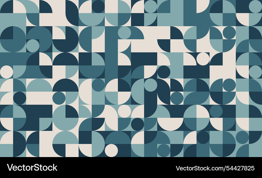 Geometric pattern with minimal shapes Vector Image