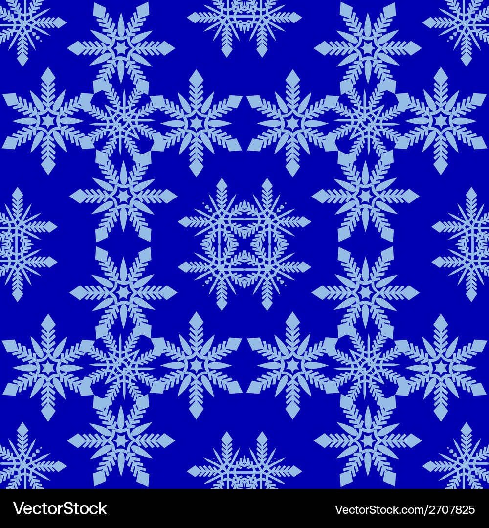 Pattern from snowflake Vector Image
