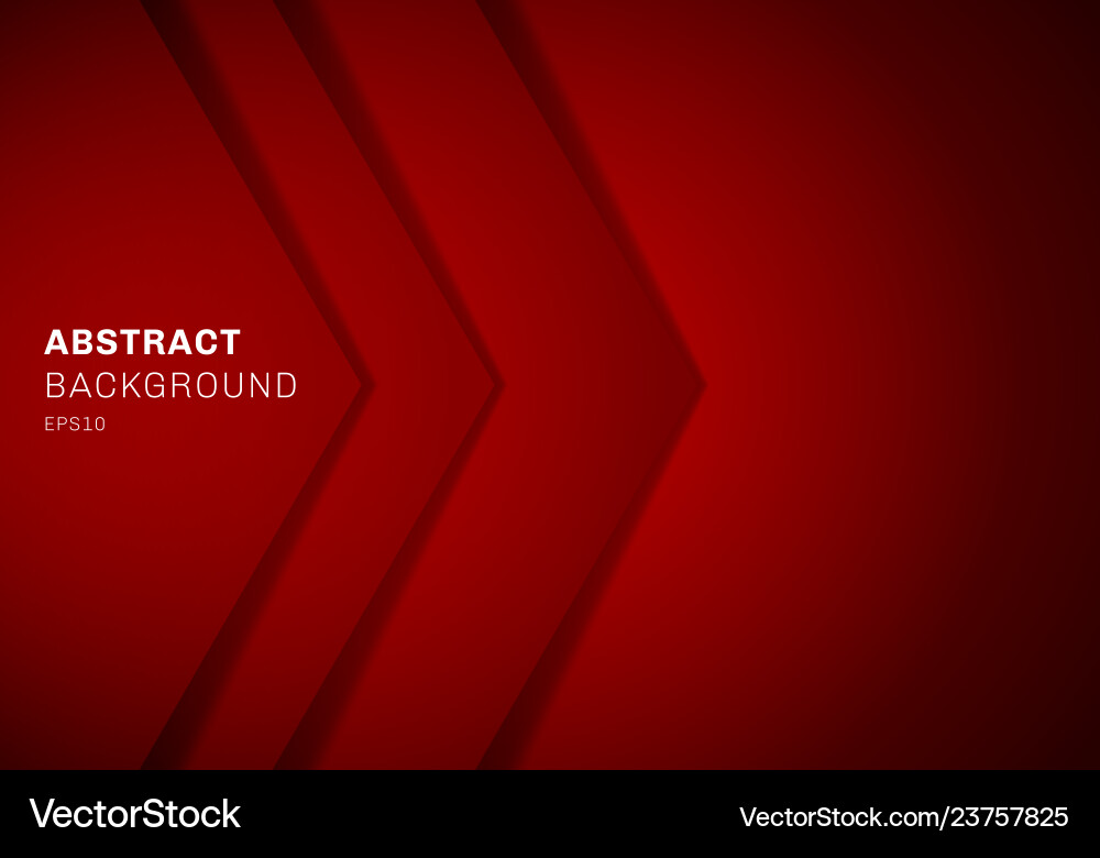 Red Overlapping Triangle Background vector image