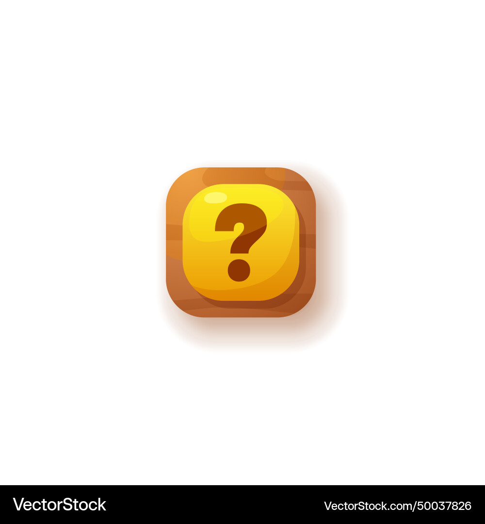 Button with question mark ask faq help support vector image