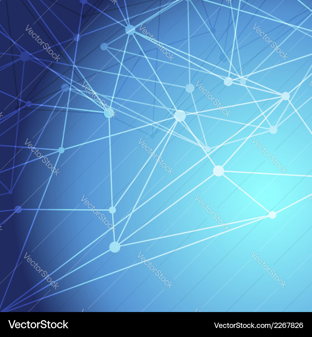 Molecule structure intricacy connection background Vector Image