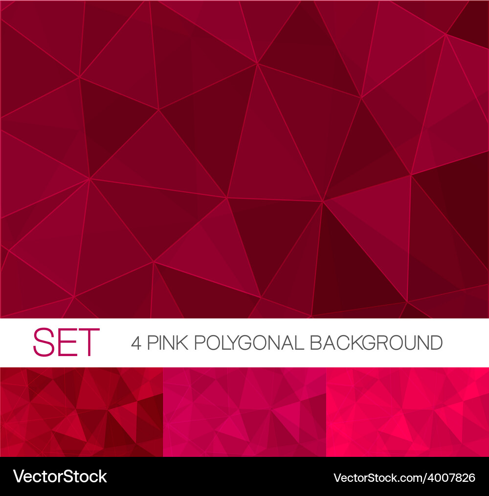 Pink Triangle Geometric Backgrounds Vector Image