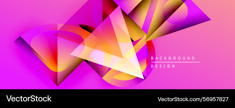 Abstract geometric shapes overlap creating Abstract geometric shapes overlap creating vector image