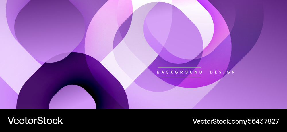 Abstract purple layers create dynamic composition Vector Image