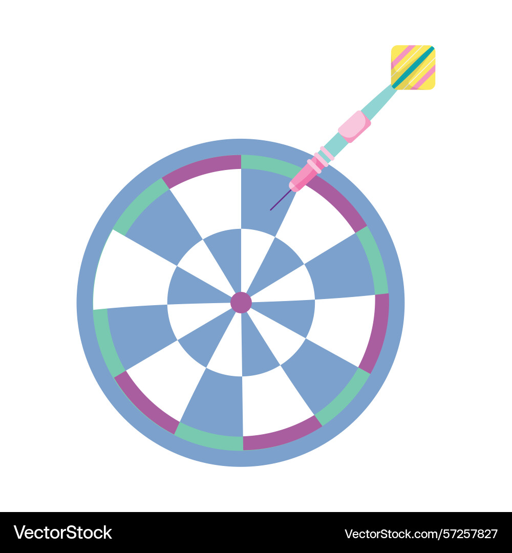 Dart game vector image
