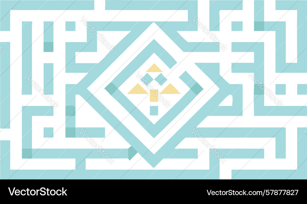 Geometric maze abstract pattern design Vector Image