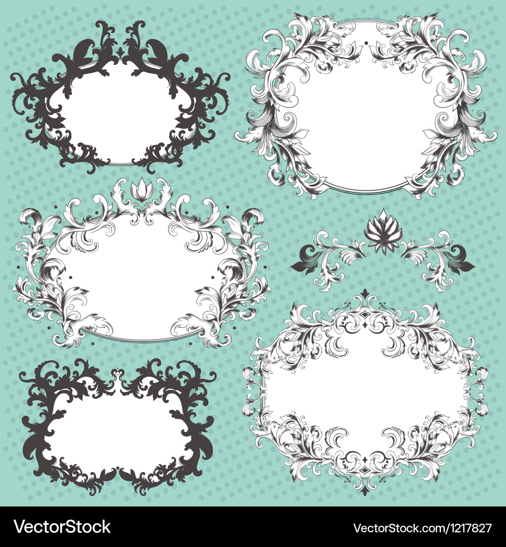 Set of design elements vector image