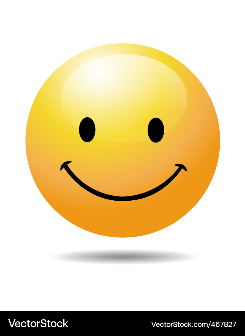 Smiling Face Emoji Vector Image