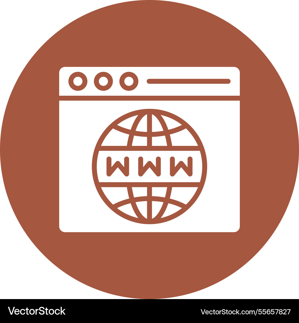 Web browser icon design vector image