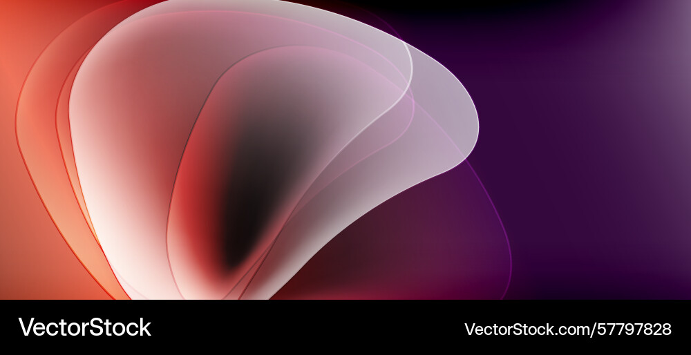 Abstract fluid shapes blend creating soft Vector Image