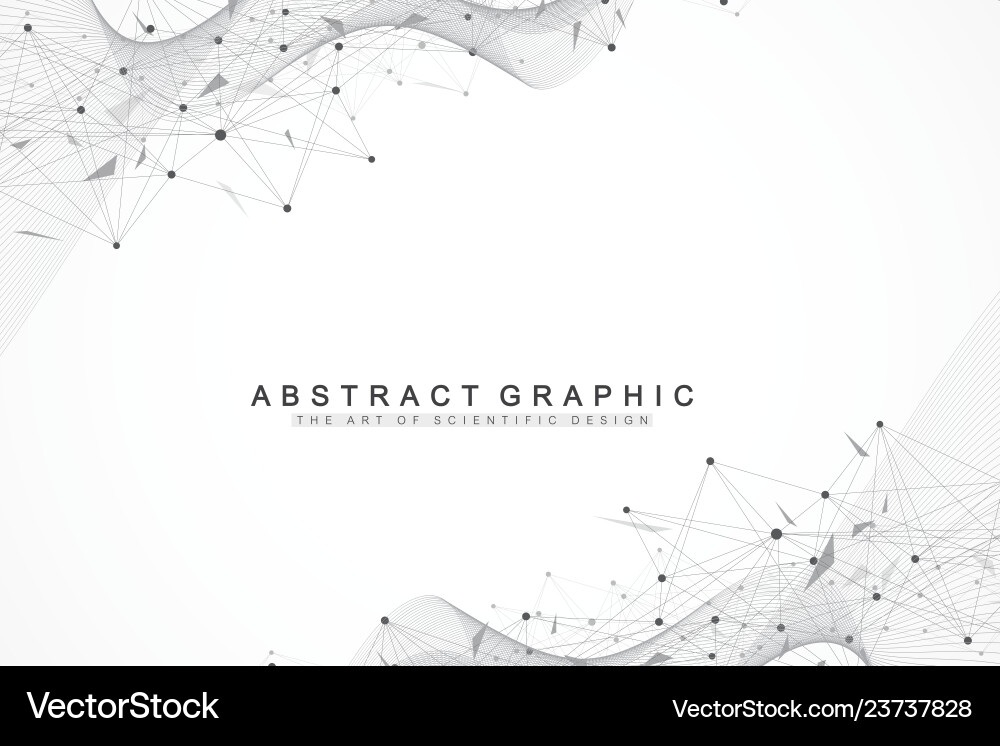 Connected Network Abstract Background vector image