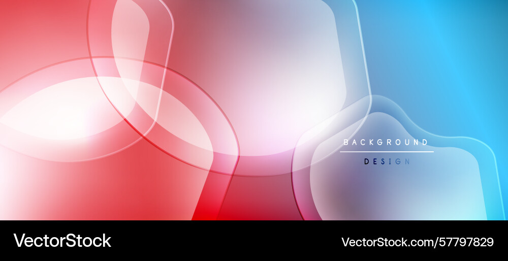 Abstract fluid shapes blend creating vibrant red Abstract fluid shapes blend creating vibrant red Vector Image