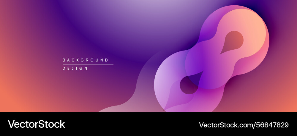 Abstract gradient design features flowing shapes Abstract gradient design features flowing shapes Vector Image