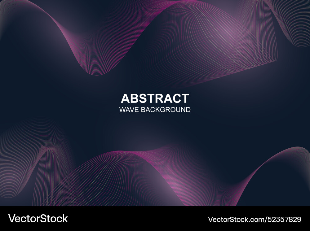 Gradient wave lines background orange Gradient wave lines background orange vector image