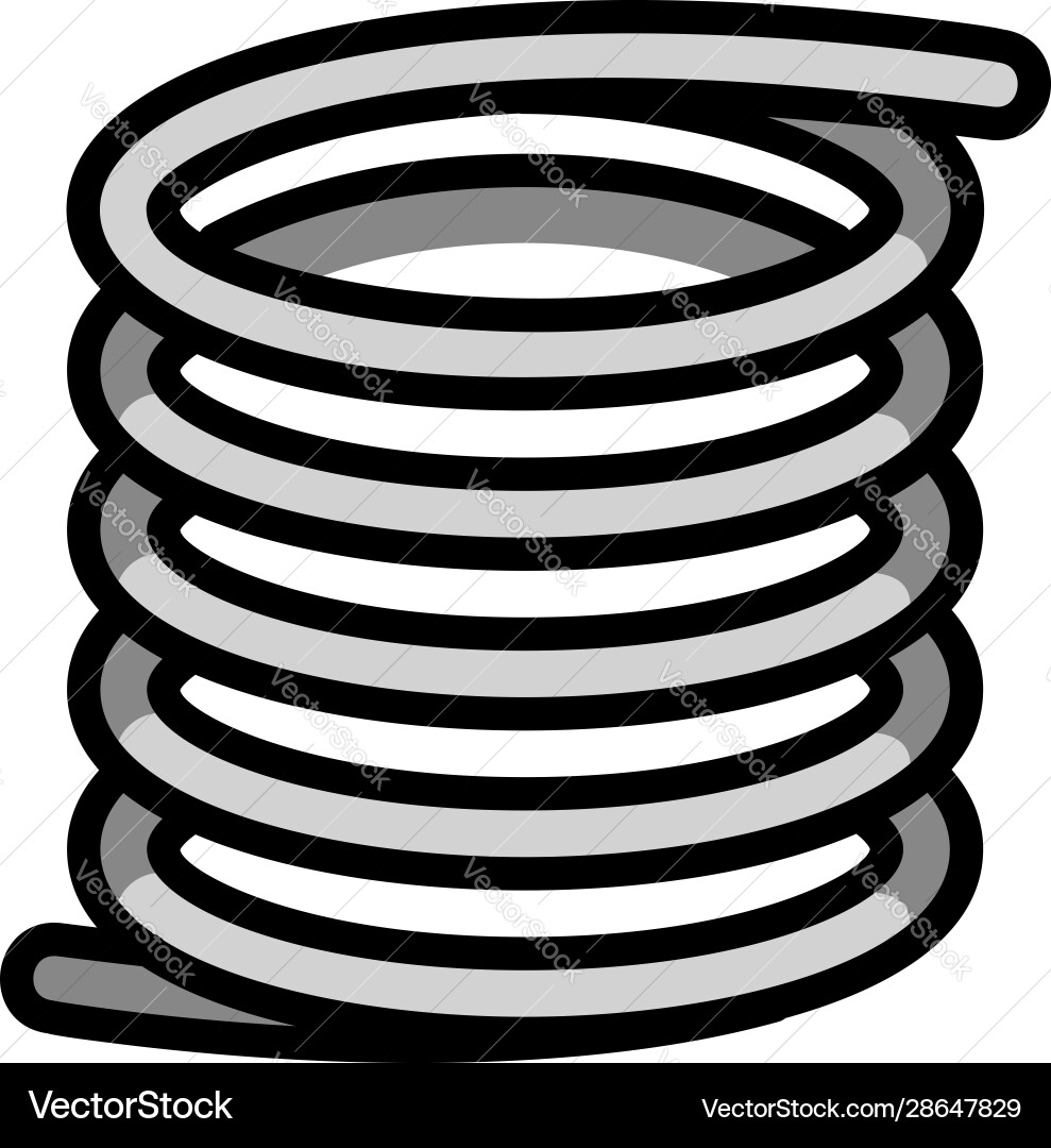 Object spring icon outline style Object spring icon outline style vector image