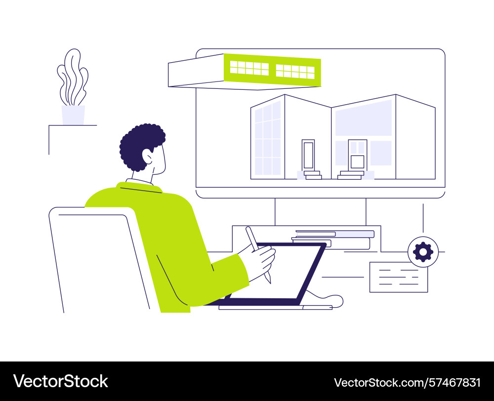3d modelling software abstract concept 3d modelling software abstract concept vector image