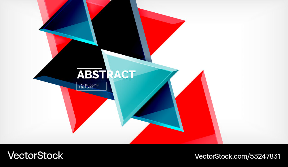 Abstract background - glossy triangles Abstract background - glossy triangles Vector Image