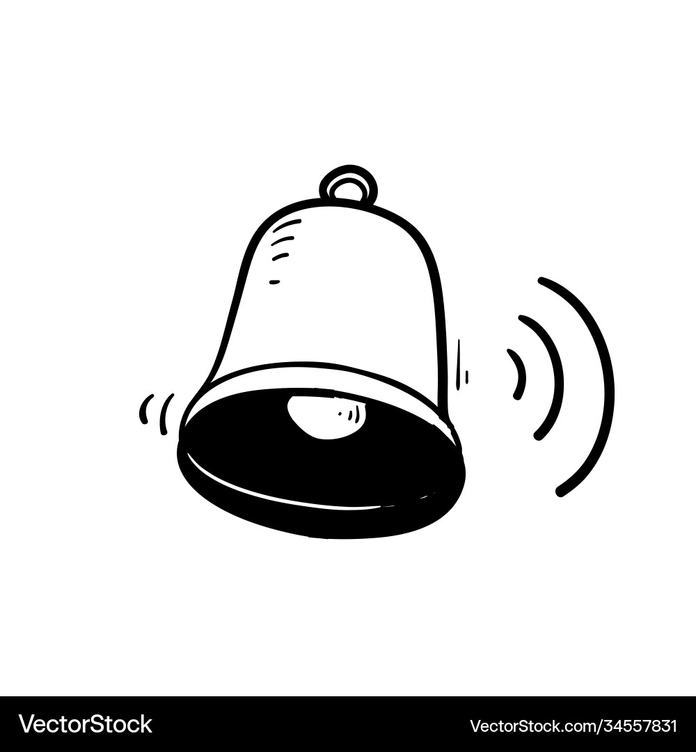 Bell Notification Line Icons - Simple Set vector image