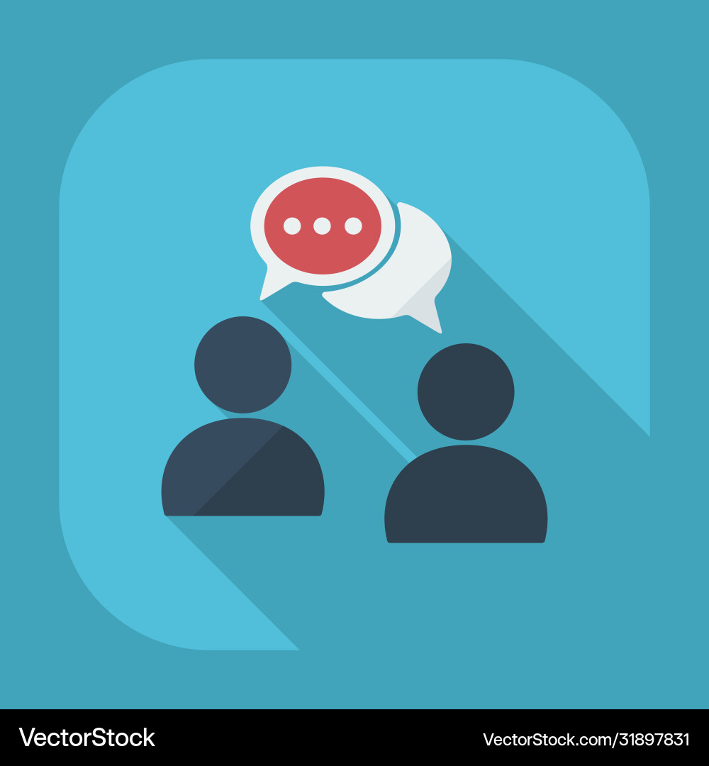 Flat modern design with shadow thought Flat modern design with shadow thought Vector Image
