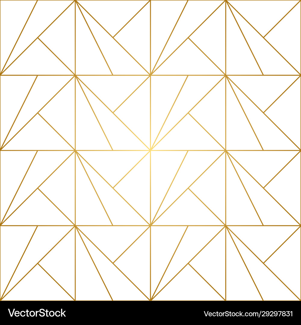 Golden lines geometric seamless pattern Royalty Free Vector