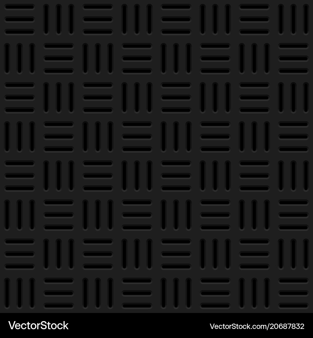Black background with perforated pattern Vector Image