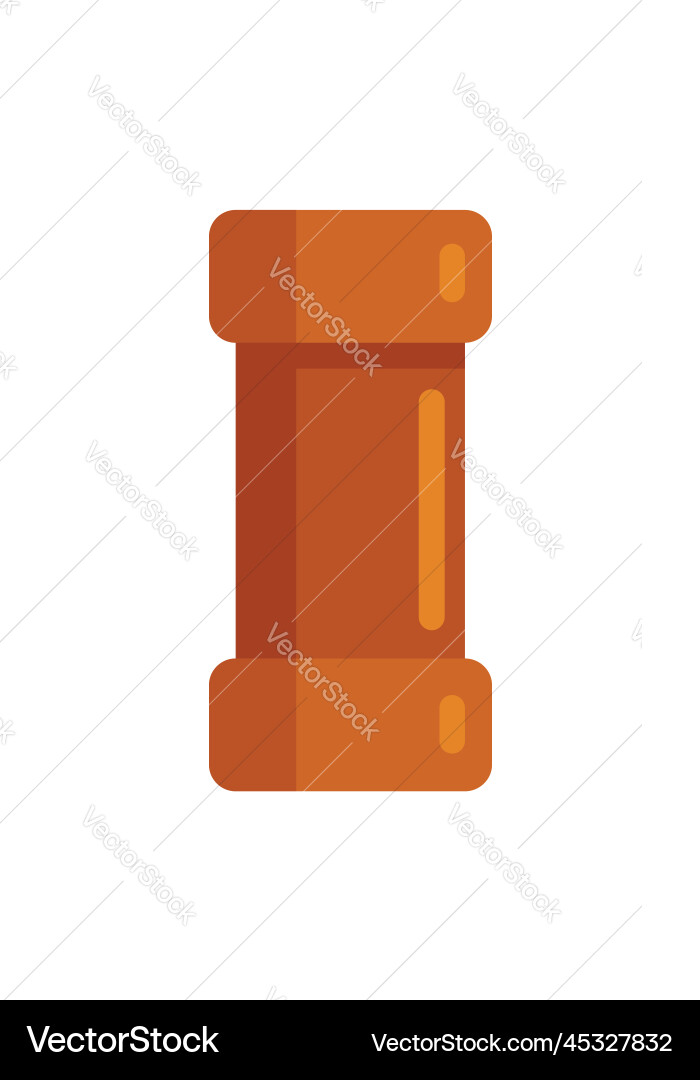 Microchip resistor icon flat electric Royalty Free Vector