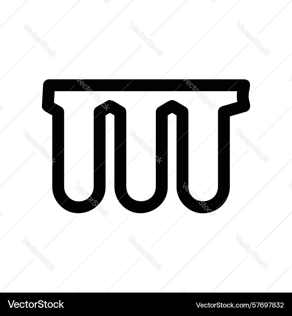 Outline of a replacement filter block Vector Image