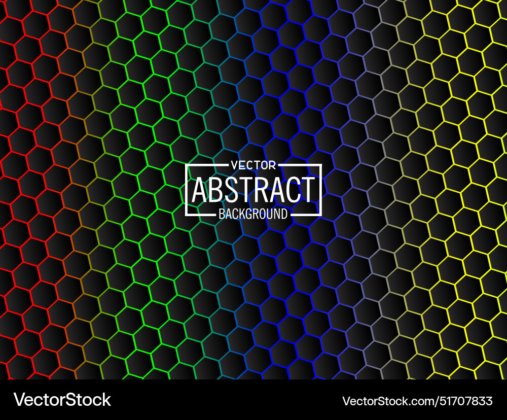 3d rendering of hexagonal texture background Vector Image