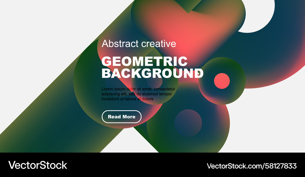 Abstract Shape Overlap Vector Image