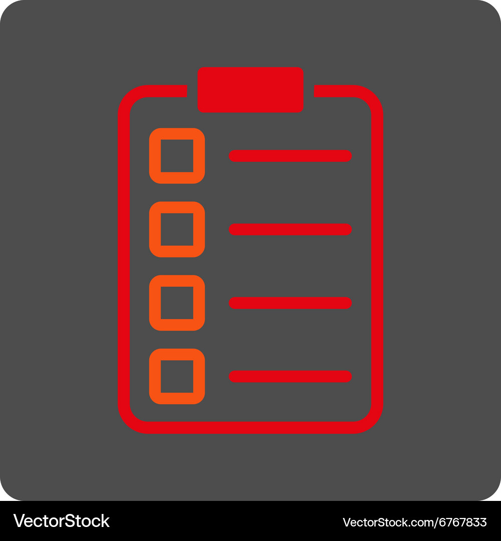 Exam rounded square button Vector Image