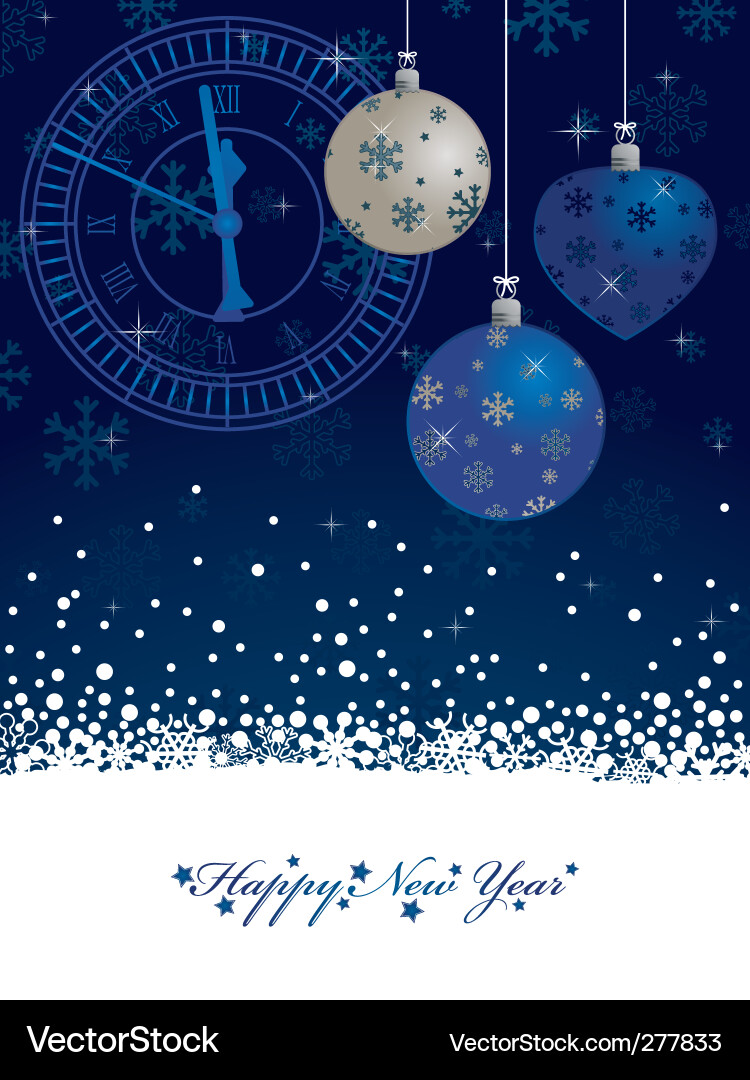 Sparkling New Year Background Vector Image