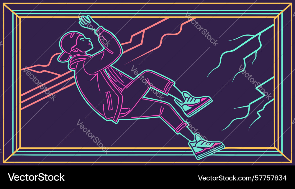 Basketball player dynamic dunk design generative Vector Image