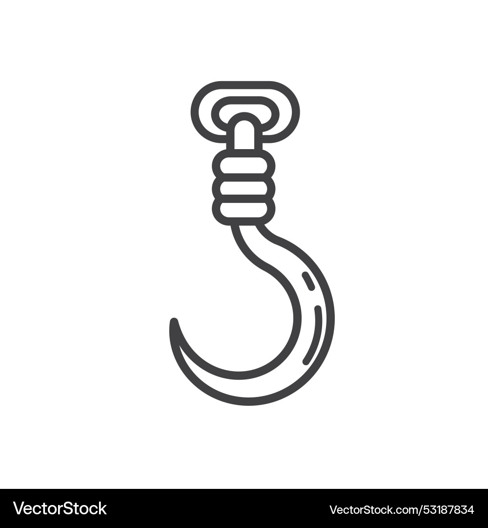 Crane hook icon element design template Crane hook icon element design template Vector Image