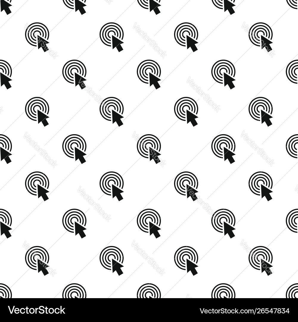 Cursor click round pattern seamless Cursor click round pattern seamless vector image