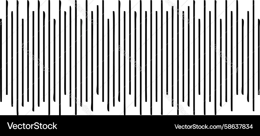 Parallel Black Vertical Lines Pattern Vector Image