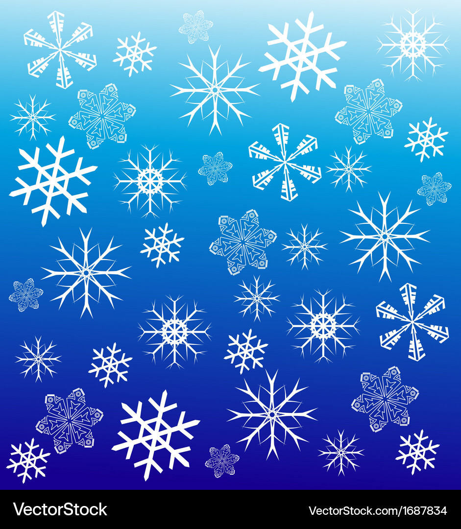 Snowflake background Vector Image