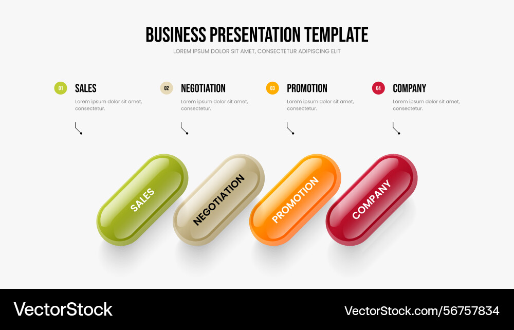 Visual visualization four option diagram frame Visual visualization four option diagram frame vector image