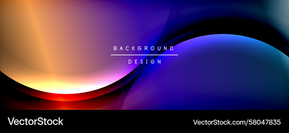 Abstract Flowing Gradient Background Vector Image