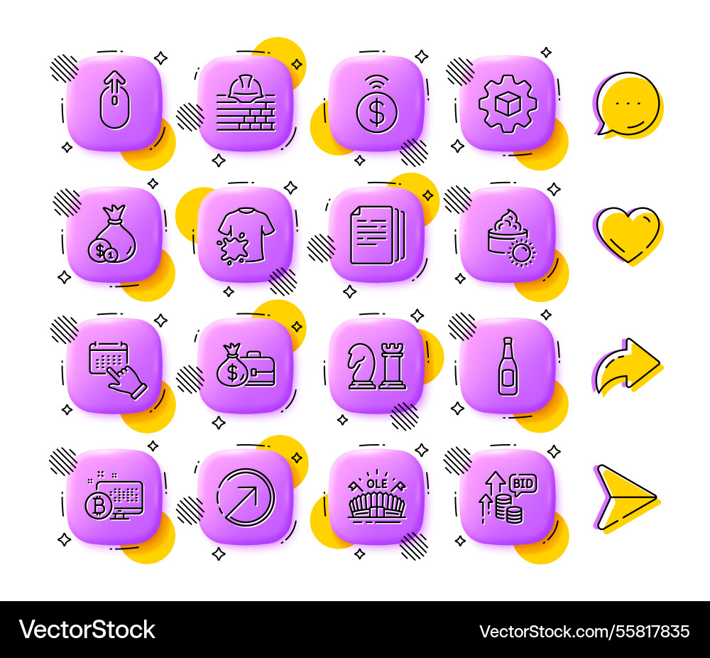 Chess bitcoin system and copy documents line Chess bitcoin system and copy documents line vector image