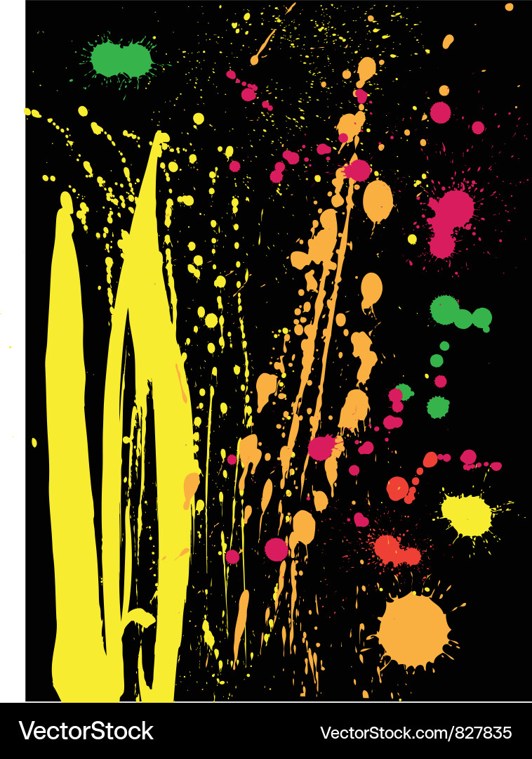 Colored splashes Vector Image