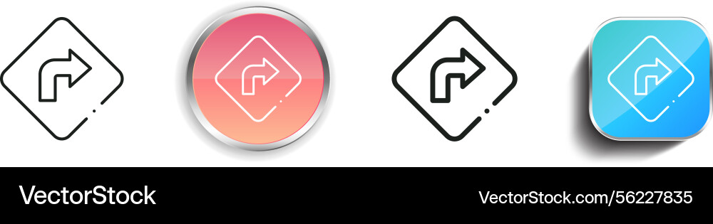 Making icon thin linear regular and button style Making icon thin linear regular and button style Vector Image