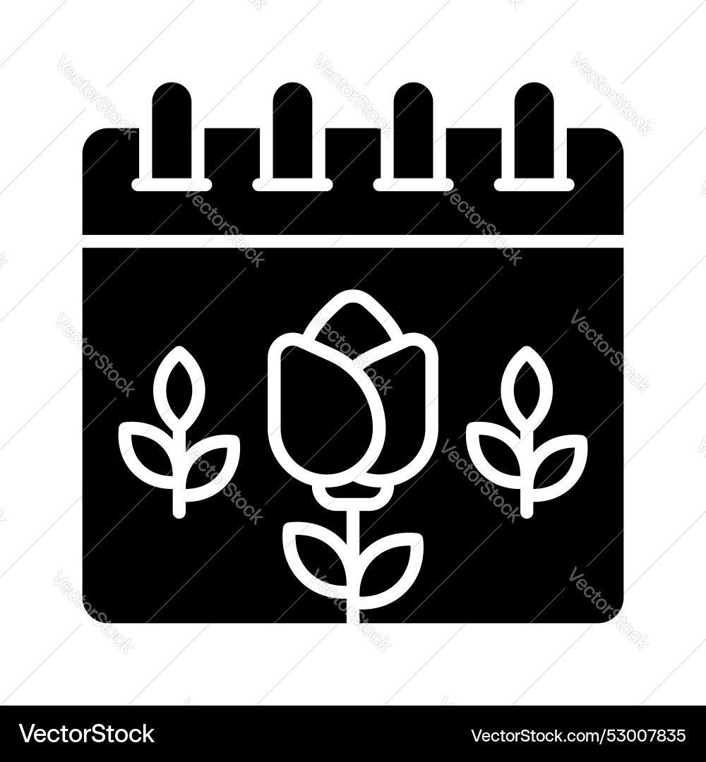 Spring calendar Vector Image