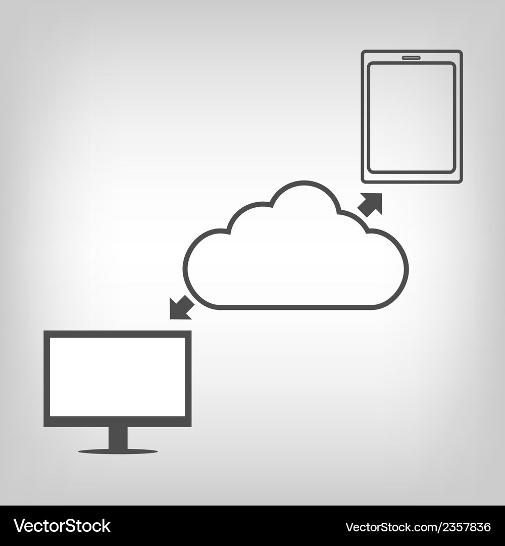 Cloud computing Vector Image