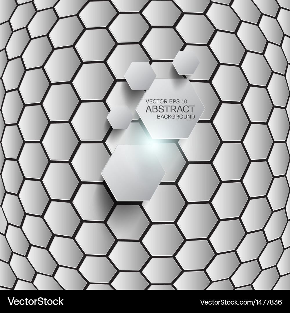 Geometric Hexagon Pattern vector image