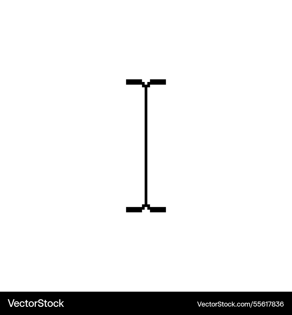 Pointer icon for text editing and navigation tasks vector image