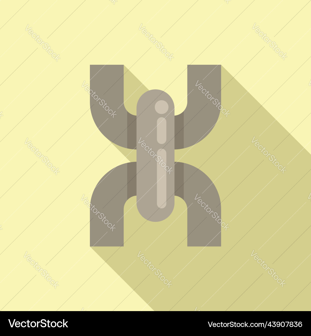 System chain icon flat web link System chain icon flat web link vector image
